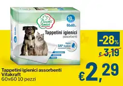 Qui Discount Tappetini igienici assorbenti Vitakraft offerta