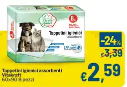 Qui Discount Tappetini igienici assorbenti Vitakraft offerta