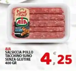 Premium Supermercati AIA Salsiccia pollo tacchino suno senza glutine offerta