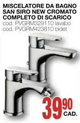 Mondo Brico Miscelatore da bagno San Siro new cromato offerta