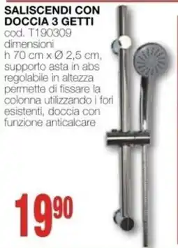 Mondo Brico Saliscendi con doccia 3 getti offerta