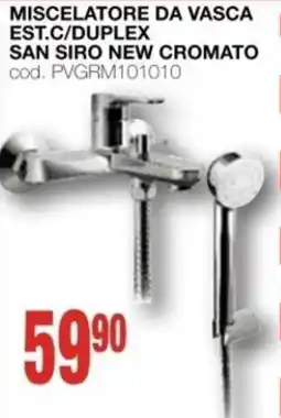 Mondo Brico Miscelatore da vasca est.c/duplex San Siro new cromato offerta