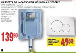 Mondo Brico Cassetta da incasso per wc sigma 8 geberit offerta