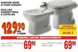 Mondo Brico Sanitari serie D-code Duravit offerta