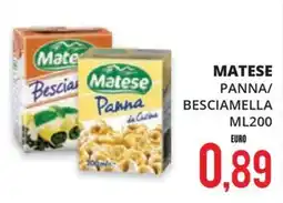 Mazzeo Supermercati Matese Panna offerta