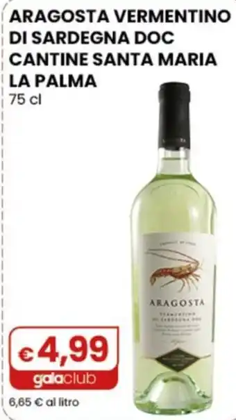 Aragosta Vermentino di Sardegna DOC