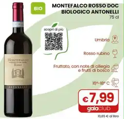 Gala Supermercati Montefalco Rosso DOC Antonelli offerta