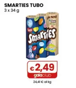 Gala Supermercati Smarties tubo offerta