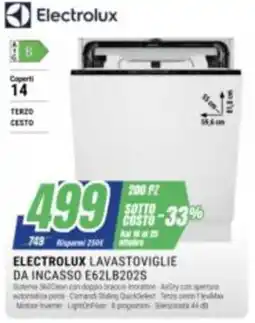 Leonardelli Electrolux lavastoviglie da incasso offerta