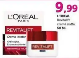 Irys L'Oréal Paris Revitalift crema notte offerta