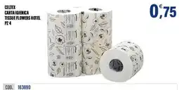 Adhoc Celtex carta igienica tissue flowers hotel offerta