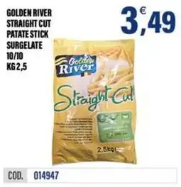 Adhoc Golden River Straight Cut Patate Stick Surgelate offerta