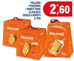 Adhoc Paluani pandoro panettone classico senza canditi offerta