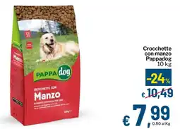 Qui Discount Crocchette con manzo Pappadog offerta