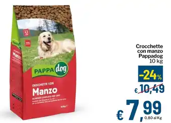 Crocchette con manzo Pappadog