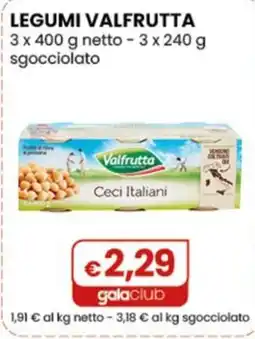 Gala Supermercati Ceci Italiani Valfrutta offerta