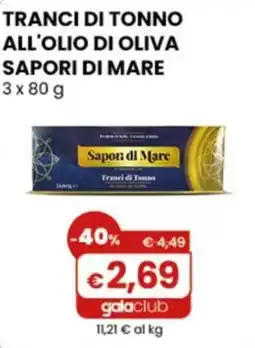 Gala Supermercati Tranci di tonno Sapori di Mare offerta
