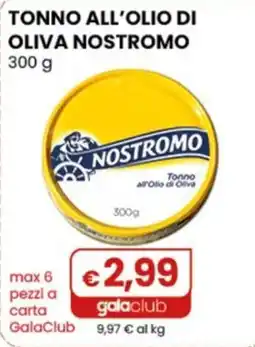 Gala Supermercati Tonno all'olio di oliva Nostromo offerta