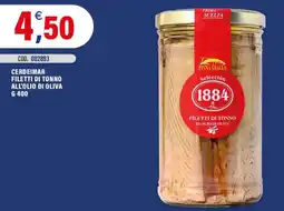 Adhoc Cerdeimar filetti di tonno in olio di oliva offerta