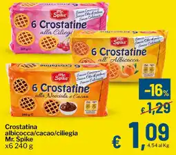 Qui Discount Crostatina albicocca/cacao/ciliegia Mr. Spike offerta