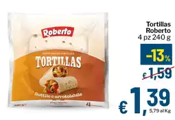 Qui Discount Tortillas Roberto offerta