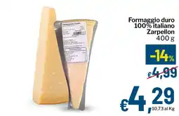 Qui Discount Formaggio duro Zarpellon offerta