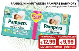 Gala Supermercati Pannolini Pampers Baby-Dry offerta