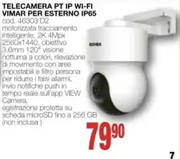 Mondo Brico Telecamera pt ip wi-fi vimar per esterno ip65 offerta