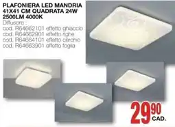 Mondo Brico Plafoniera led mandria offerta