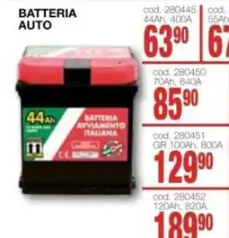 Mondo Brico Batteria avviamento italiana offerta
