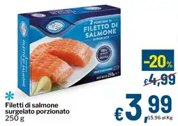 Qui Discount Filetti di salmone surgelato porzionato offerta