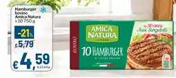 Qui Discount Hamburger bovino Amica Natura offerta