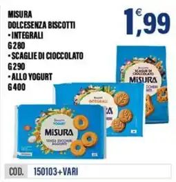 Adhoc Misura dolcesenza biscotti offerta
