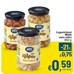 Qui Discount Legumi lessi Miele offerta