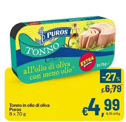 Qui Discount Tonno in olio di oliva Puros offerta