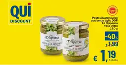 Qui Discount Pesto alla genovese La Dispensa offerta