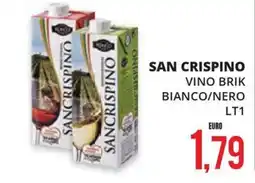 Mazzeo Supermercati San Crispino vino brik offerta