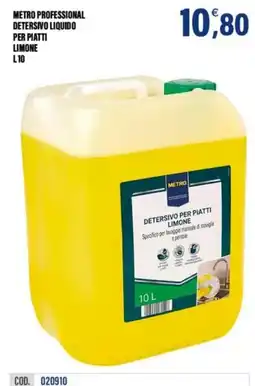 Adhoc Metro Professional Detersivo liquido per piatti limone offerta