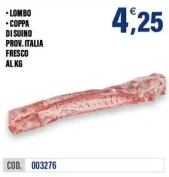 Lombo coppa di suino