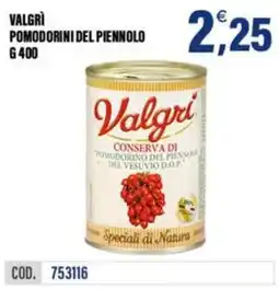 Adhoc Valgrì pomodorini del piennolo offerta