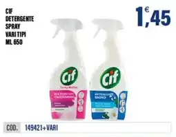 Adhoc Cif detergente spray vari tipi offerta