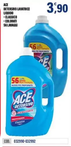 Adhoc Ace Detersivo Lavatrice Liquido Classico offerta
