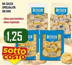 Big Food De Cecco Specialità offerta