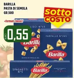 Big Food Barilla pasta di semola offerta