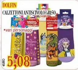 Big Food Calzettoni antiscivolo Dolfin offerta