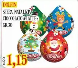 Big Food Sfera natalizia cioccolato a latte Dolfin offerta