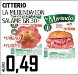 Big Food La merenda con salame rustico Citterio offerta
