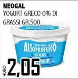 Big Food Neogal yogurt greco 0% grassi offerta