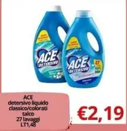 Supermercati Pasquale Prisco ACE detersivo liquido classico offerta