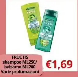 Supermercati Pasquale Prisco Fructis shampoo / balsamo offerta